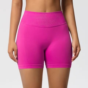 Shorts de cycliste pour femmes OEM, haute élasticité, respirant, entraînement, fitness, shorts noirs pour la salle de sport, le yoga, la course à pied - Product Image 4