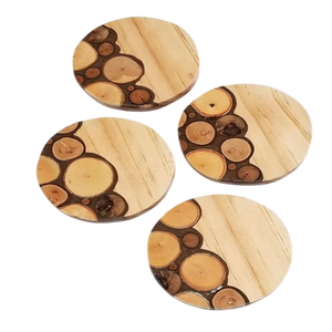 Dessous de verre en liège Dessous de verre en bois légers et imperméables pour les tables à café et à thé Dessous de verre pour plantes à médailles - Product Image 6