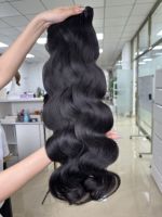 Grossistes de mèches de cheveux bruts du Cambodge, mèches de cheveux vierges à cuticules alignées, extensions de cheveux humains doublement étirées à prix abordable