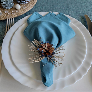 Anneau de serviette en rotin élégant et magnifique pour la présentation de table à manger moderne et la décoration de la cuisine à domicile, fabriqué à la main en Inde - Product Image 1