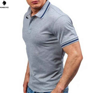 Polos de golf tactiques 3D pour hommes Maillot à manches courtes à séchage rapide 100% polyester Design solide Techniques brodées - Product Image 4