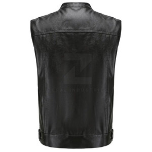 Chaleco de cuero genuino de invierno informal para hombres adultos más vendidos, ropa de abrigo transpirable de alta calidad - Product Image 2