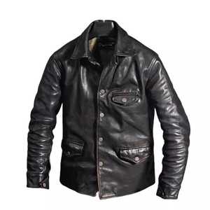 Veste pour homme, style vintage, hiver, moto, softshell, toile délavée, respirante, écologique - Product Image 1