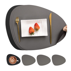 Tapis d'assiette en cuir personnalisés tapis de table napperons qualité supérieure design fait main à prix compétitif - Product Image 4