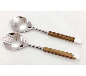 Stainless Steel <b>Salad</b> <b>Server</b> Sets Scoop Serving Fork Spoon <b>Salad</b> <b>Servers</b> Royal Western Style - Product Image 3