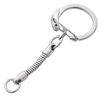 Chaînes serpent DIY pour porte-clés, fermoirs en D, attaches rapides et anneaux de jonction pour porte-clés serpent