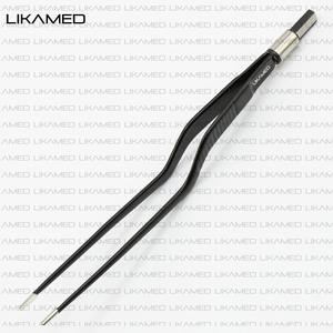 Pinzas Bipolares de Bayoneta LIKAMED Antiadherentes, Estándar Europeo, Longitud 20 cm, Punta de 2 mm, 3 mm, 4 mm, Recubrimiento de Color Negro - Product Image 6