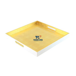 Meilleur Prix Vaisselle Décorative Plateaux De Service Plateaux En Bois Laqué Fabriqués au Vietnam - Product Image 4