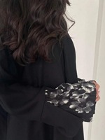 Moyen-Orient vêtements ethniques élégant Abaya femmes musulmanes à manches longues imprimé floral islamique Abayas Kaftans Jilbabs Maxi robes