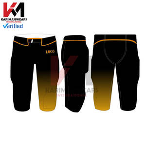 Uniformes de fútbol americano personalizados, conjuntos de ropa deportiva de poliéster para hombres y mujeres, camisetas y pantalones de equipo duraderos transpirables - Product Image 3