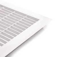 Pièces de ventilation Grilles de soupape d'aération Diffuseur de plafond En plastique Type australien Grilles d'air de retour Slimline pour systèmes HVAC