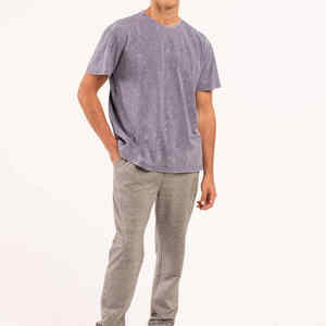 T-shirt unisexe d'été 100% coton imprimé graphique personnalisé délavé à l'acide méthode d'impression numérique surdimensionnée de remise en forme pour hommes à séchage rapide - Product Image 6