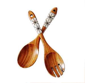 Nouvel ensemble d'ustensiles à salade écologiques, compatibles lave-vaisselle, pour la cuisine domestique, fabriqué en Inde - Product Image 5