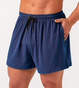 Short de bain en maille solide respirant pour homme personnalisé Short de bain de gymnastique et de pêche à la taille élastique - Product Image 5