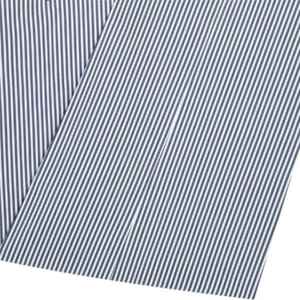 Pijama tejido con bolsillo cruzado a rayas azul marino 80% Algodón 20% poliéster pantalones de salón ropa de dormir suave con cintura y bolsillos con cordón - Product Image 6