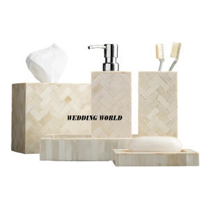 Ensemble de Salle de Bain Design Personnalisé Accessoires Fantaisie Faits à la Main Excellente Qualité Ensemble de Salle de Bain Classique Indien Élégant Vente en Gros - Product Image 5