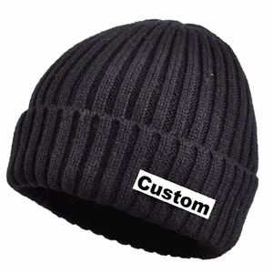 Gorro liso para hombre y mujer con logotipo personalizado de alta calidad, gorro de punto acanalado al por mayor, gorro de punto Jacquard cómodo en diferentes colores - Product Image 4