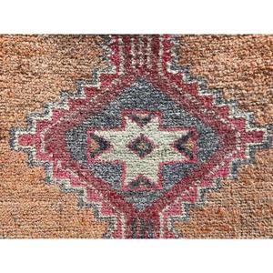 2.9x11.9 ft <b>Runner</b> Vintage <b>Rug</b>, Orange Floral Turkish <b>Rug</b> - Product Image 5