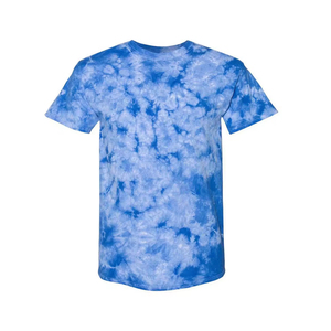 Camiseta de Manga Corta Tie Dye para Hombre, Cuello Redondo, Corte Regular, 100% Algodón Tejido, Estilo Casual, Patrón Azul Morado - Product Image 5