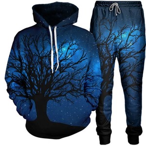 Conjunto de chándal para mujer Conjunto de chándal con capucha y pantalón de lana de algodón por sublimación para mujer Logotipo personalizado Chándal para correr para mujer - Product Image 4