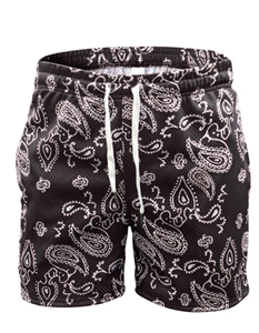 Short en maille décontracté pour homme Vêtements de sport d'été légers et respirants avec cordon de serrage à la taille et poches latérales - Product Image 2