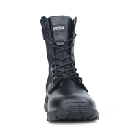 Nouveau Style léger en plein air Anti-crevaison hommes Zip noir bottes tactiques formation bottes de randonnée