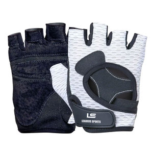 Wholesale Leather <b>Weight</b> Lifting <b>Gloves</b> Non-Slip Adjustable Wrist Strap Half Finger Gym <b>Training</b> Fitness Comfortable - Product Image 1