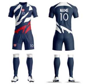 Uniformes y Camisetas de Fútbol Personalizadas para Adultos, 100% Poliéster, Anti-UV, Transpirables, para Clubes y Equipos - Product Image 5