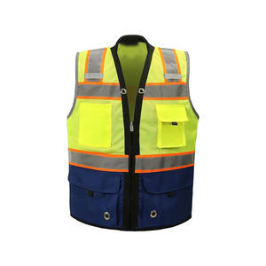 Gilet de sécurité gilet réflecteur haute visibilité réfléchissant avec poches travaux de construction de sécurité - Product Image 3