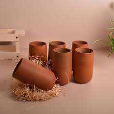 Meilleure qualité écologique Terracotta Tea Kulhad Nouveau design Verre en argile pour boire Fabricant indien à bas prix - Product Image 4