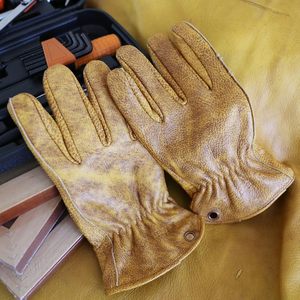 Guantes de trabajo de cuero OEM, guantes de trabajo de jardín de cuero de vaca de seguridad para hombres/mujeres - Product Image 6
