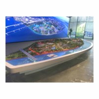 Maqueta Arquitectónica Moderna de Plástico para Exhibición de Villas, Apartamentos y Hoteles con Espectáculo de Luces Personalizable y Diseño de Modelo 3D