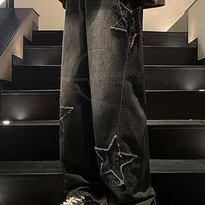 Pantalones vaqueros ácidos holgados para hombre de etiqueta privada a la venta pantalones vaqueros ácidos de diferentes colores para hombre pantalones holgados con múltiples bolsillos - Product Image 5