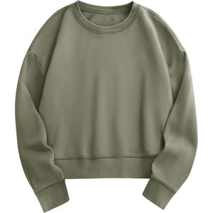 Pull-over en laine tricotée à col rond épais pour hommes avec logo personnalisé 100% coton éponge mélangé pour hommes - Product Image 6