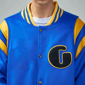 Chaqueta Letterman de gran tamaño para hombre Chaqueta Letterman de material duradero Chaqueta Letterman cómoda - Product Image 4