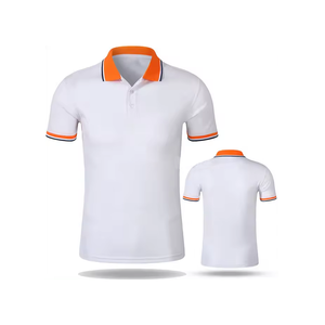 Polo FR personalizado de algodón puro negro 2024 bordado de alto peso mejor venta de Color sólido en Pakistán 2024 - Product Image 4