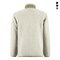 Nouvelle arrivée : veste en polaire chaude pour l'hiver avec col montant, logo sur le devant, design OEM entièrement personnalisé, écologique, antibactérien