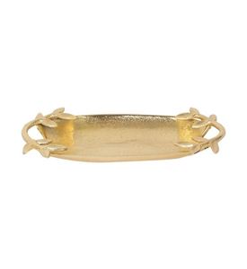 Bandeja de aluminio decorativa dorada personalizada, bandeja rodante de Metal de la mejor calidad, mesa de Hotel, boda, decoración del hogar, bandejas rectangulares para servir - Product Image 1