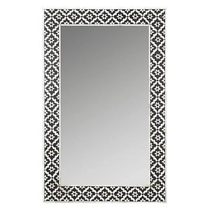 Artisan Aura Modern Design Small Bone Inlay Wood Wall Decor Handcrafted <b>Mirror</b> <b>Frames</b> for Luxury Interiors and Powder Rooms - Product Image 6