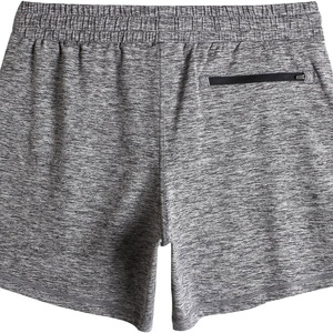 Custom Men Vintage Fade Sweat Cotton Shorts Raw Edge Puff Printing Hombres Acid Wash Shorts - Product Image 2