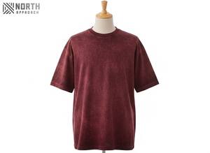 Camiseta de Algodón Grueso de 300g, Camiseta Extra Grande de Color Sólido, Camiseta Lisa con Cuello Redondo y Manga Corta, Personalizable con Logotipo - Product Image 4