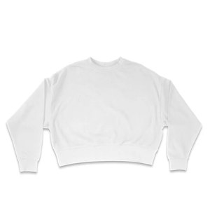 Sweat-shirt ample à col rond en molleton pour femme - Product Image 3