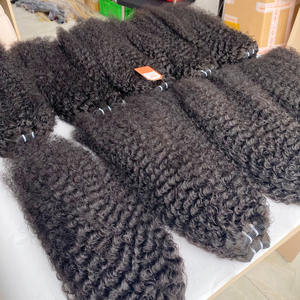 Extensions de cheveux de trame bouclée birmane Remy vietnamienne 100% cheveux humains Double dessiné pur brut non transformé vierge cheveux bruts - Product Image 2