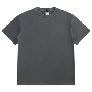 T-shirt uni de qualité supérieure, nouvelle arrivée, 280 g/m², poids lourd, impression sérigraphique personnalisée en vrac, t-shirt vintage, t-shirt délavé à l'acide - Product Image 3