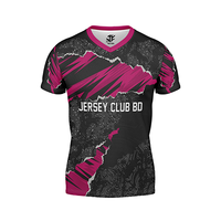 Maillot de football personnalisé de qualité supérieure en tissu mesh imprimé avec logo et nom de l'équipe, col en V, sublimation, vente en gros