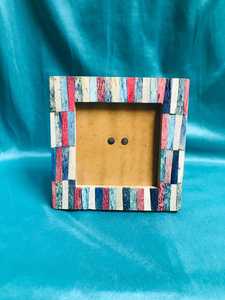 Cadre photo en mosaïque incrusté d'os et de résine fait main le plus vendu pour table de fabricant indien - Product Image 5