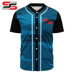 Maillot de baseball respirant pour hommes Design uniforme sublimé uniforme de baseball softball boutonné pour jeunes avec logo personnalisé - Product Image 1