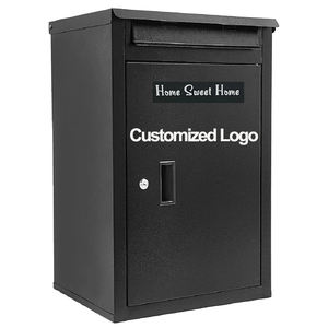 JH-Mech 견고하고 내구성 있는 3칸 우편함 시스템 무연탄색 556 X 270 X 1200 mm 독립형 우편함 3칸 - Product Image 4