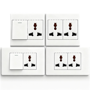 Switch Factory 86/118 Type Light Universal Standard PC Free Combination 1/2/3/4 Gang <strong>Wall</strong> Power Outlet Electric <strong>Plug</strong> <strong>Wall</strong> <strong>Socket</strong> - Product Image 1