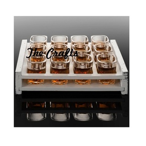 Soporte de vidrio acrílico y acero de diseño fabuloso para utensilios de cocina soporte de vidrio decorativo a precio competitivo - Product Image 5